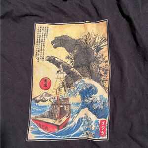 Gildan Black T-Shirt with Gold Graphic